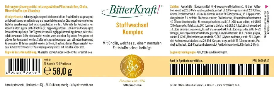 BitterKraft! Stoffwechsel Komplex Bitterkraft GmbH - Bitterkraft