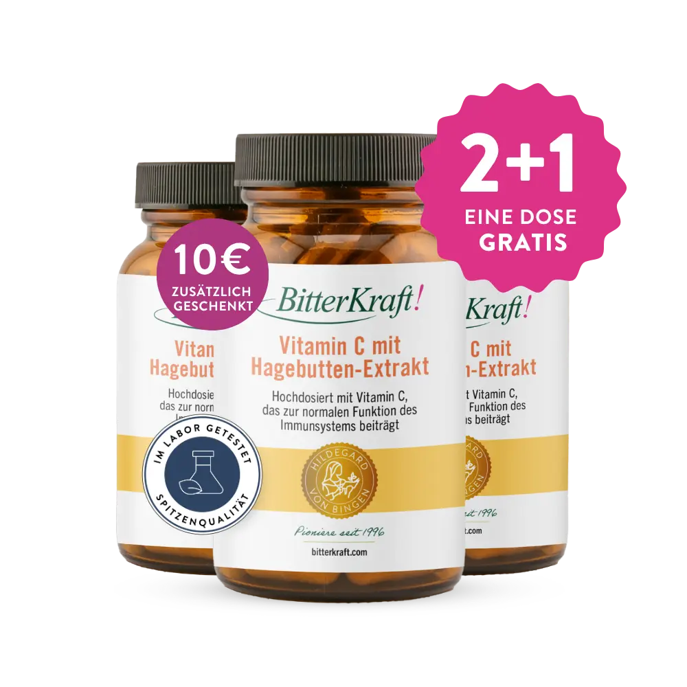Vitamin C mit Hagebutten-Extrakt