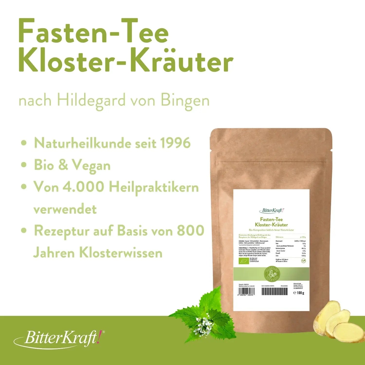 Fasten-Tee  Kloster-Kräuter Bitterkraft GmbH - Bitterkraft