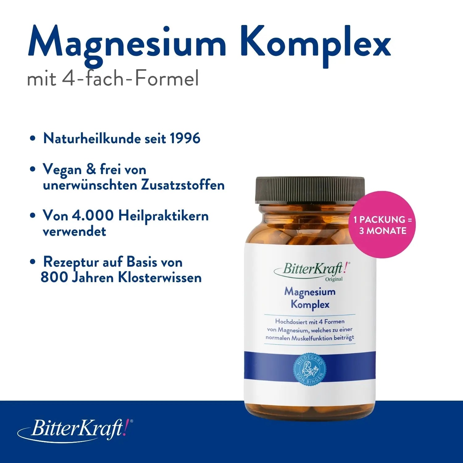 Bitterkraft Magnesium Komplex (60 Kapseln)