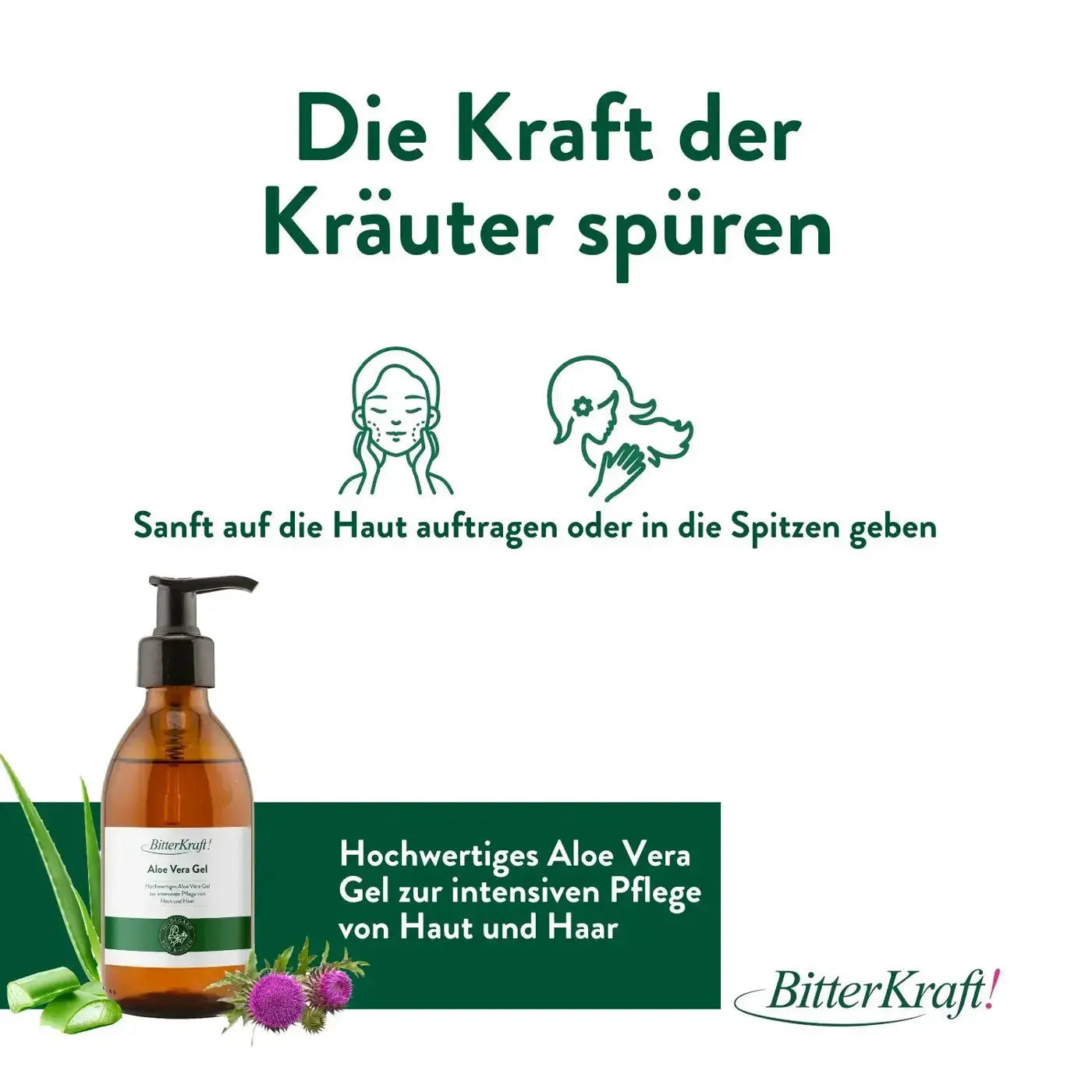 BitterKraft! Aloe Vera Gel 230ml Bitterkraft GmbH - Bitterkraft