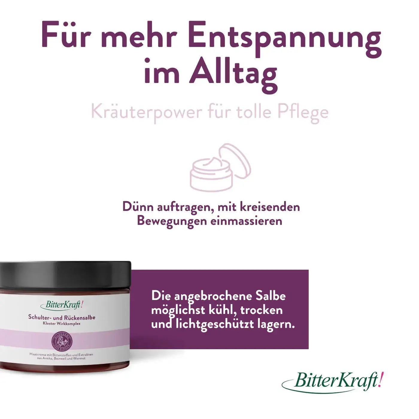 Schulter- und Rückensalbe Hildegard von Bingen Bitterkraft GmbH - Bitterkraft