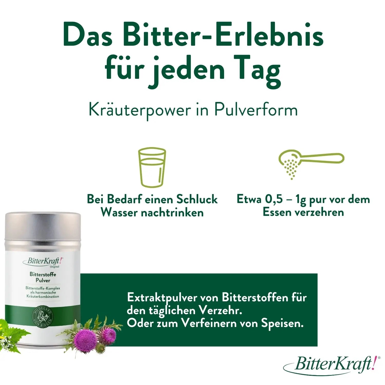 BitterKraft! Original Pulver 100g MHD bis 30.03.2026 Bitterkraft GmbH - Bitterkraft